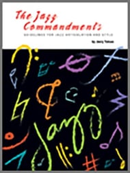 The Jazz Commandments Bass Clef Instruments Book with Online Audio Access cover Thumbnail